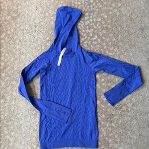Lululemon Rest Less Textured Cable Knit Hoodie size 4